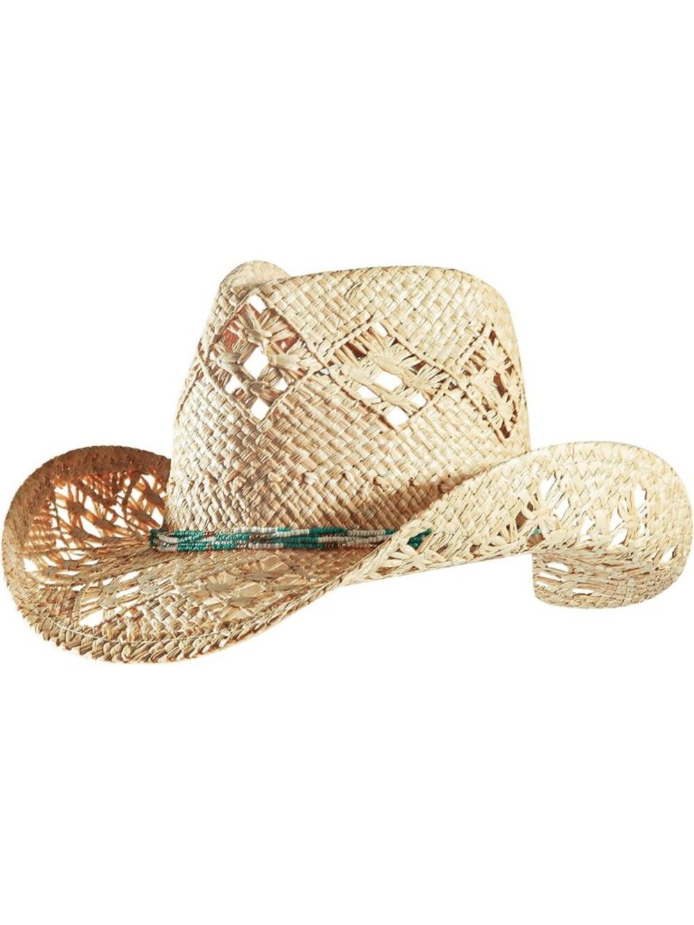 Shapeable Brim Straw Cowboy Cowgirl Hats for Summer Beach - Unisex Style
